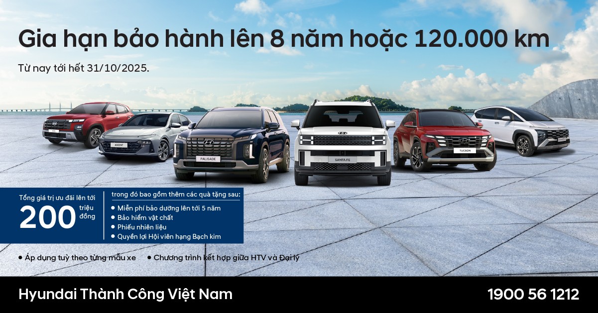 An t&acirc;m sử dụng, tận hưởng trọn vẹn c&ugrave;ng Hyundai